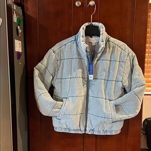 POPSUGAR Light Blue Puffer Jacket